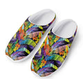 Colorful Leaves Tropical Pattern Print Mesh Casual Shoes