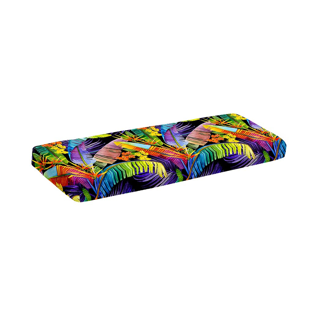 Colorful Leaves Tropical Pattern Print Piano Keyboard Cover
