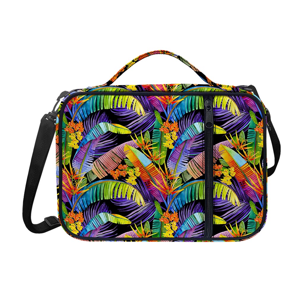Colorful Leaves Tropical Pattern Print Shoulder Strap Bible Bag