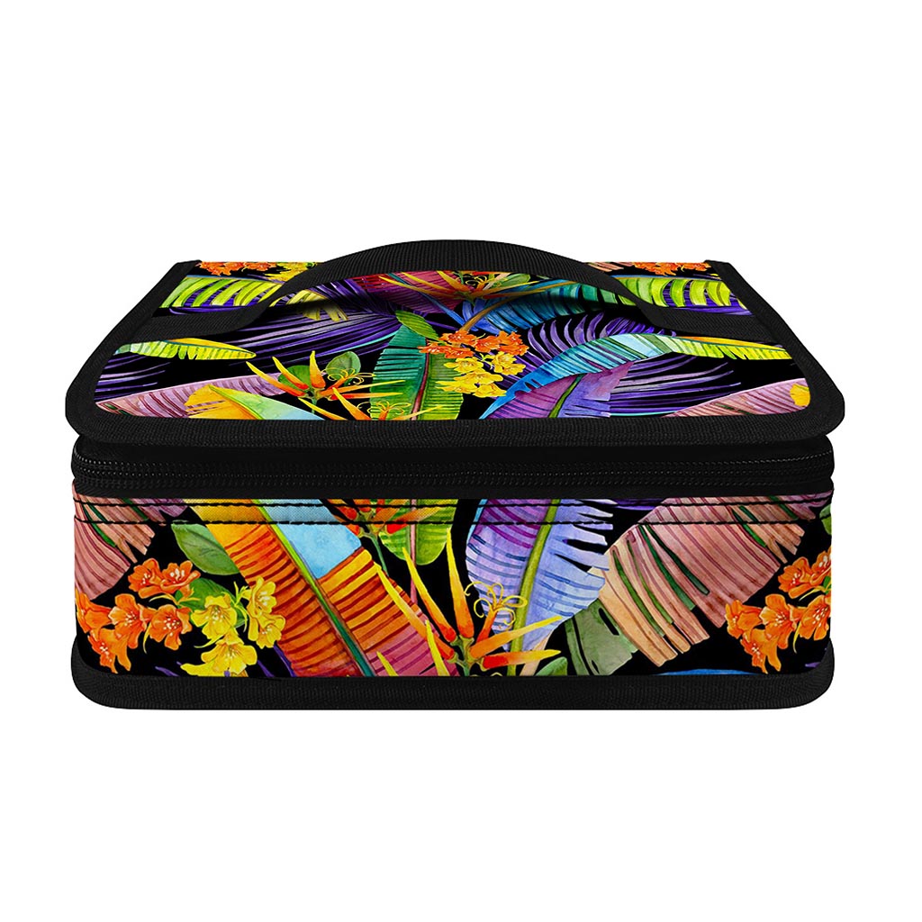 Colorful Leaves Tropical Pattern Print Small Lunch Bag