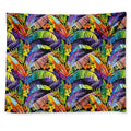 Colorful Leaves Tropical Pattern Print Tapestry