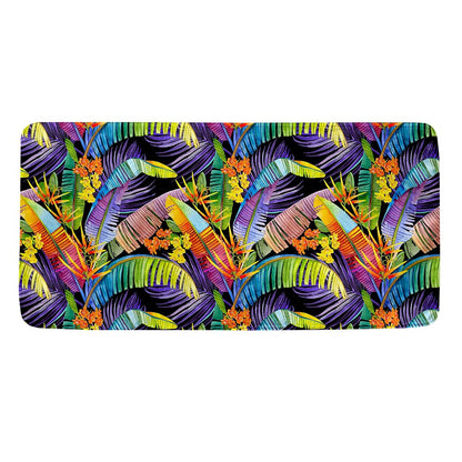 Colorful Leaves Tropical Pattern Print Towel