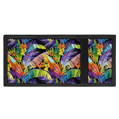 Colorful Leaves Tropical Pattern Print Trifold Wallet