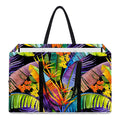 Colorful Leaves Tropical Pattern Print Utility Tote Bag