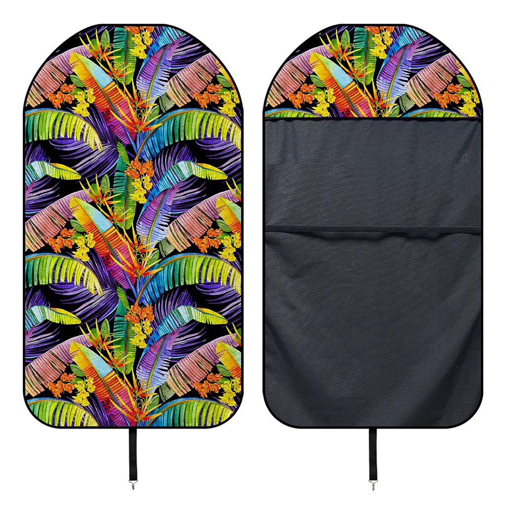 Colorful Leaves Tropical Pattern Print Waterproof Car Seat Cover