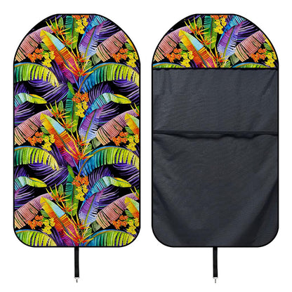 Colorful Leaves Tropical Pattern Print Waterproof Car Seat Cover