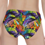 Colorful Leaves Tropical Pattern Print Women's Panties