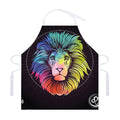 Colorful Leo Sign Print Adjustable Apron