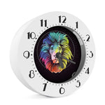 Colorful Leo Sign Print Alarm Clock