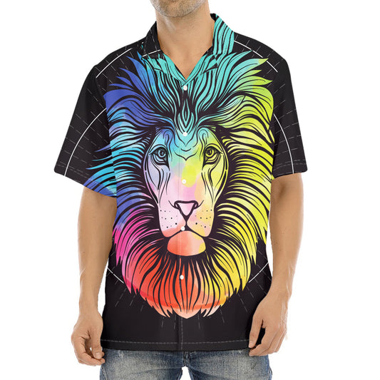 Colorful Leo Sign Print Aloha Shirt
