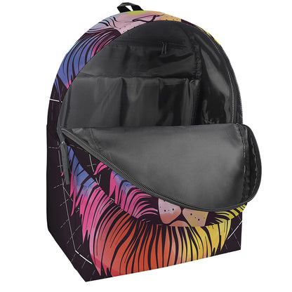 Colorful Leo Sign Print Backpack