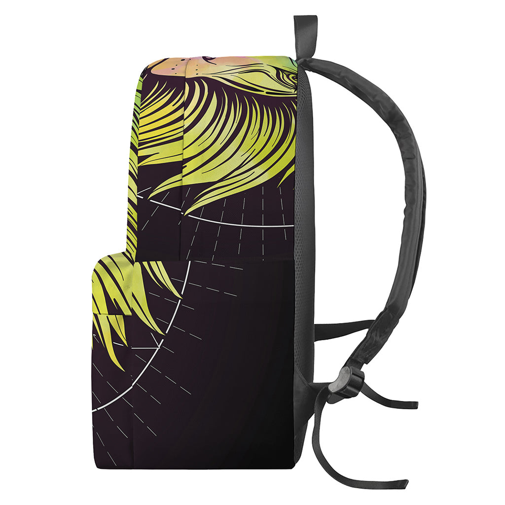 Colorful Leo Sign Print Backpack