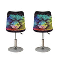 Colorful Leo Sign Print Bar Stool Covers