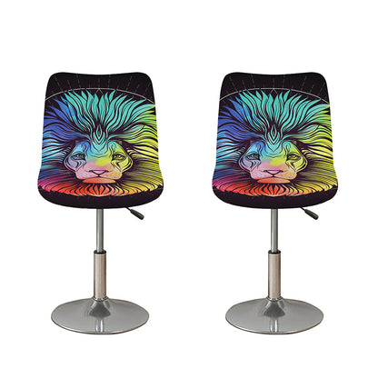 Colorful Leo Sign Print Bar Stool Covers