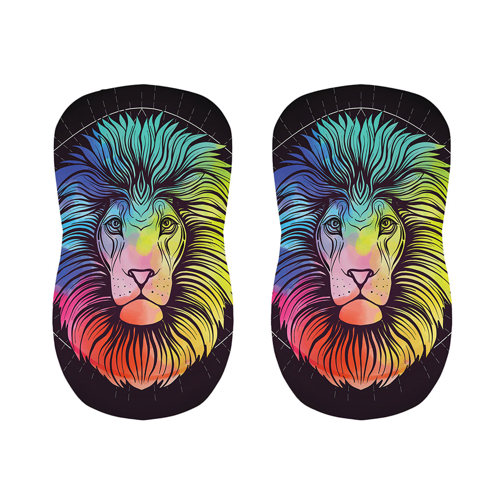 Colorful Leo Sign Print Bar Stool Covers