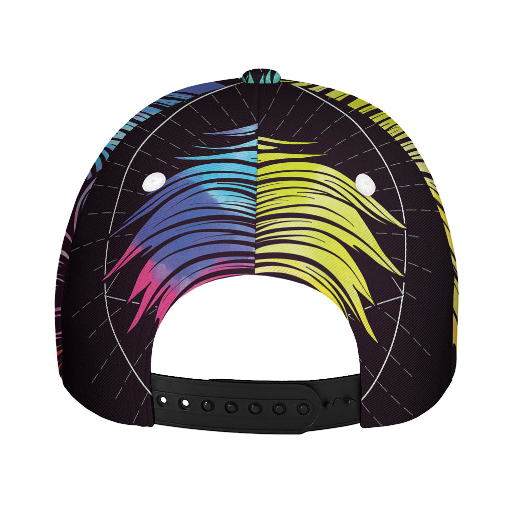Colorful Leo Sign Print Baseball Cap