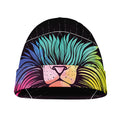 Colorful Leo Sign Print Beanie