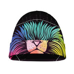 Colorful Leo Sign Print Beanie