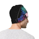 Colorful Leo Sign Print Beanie