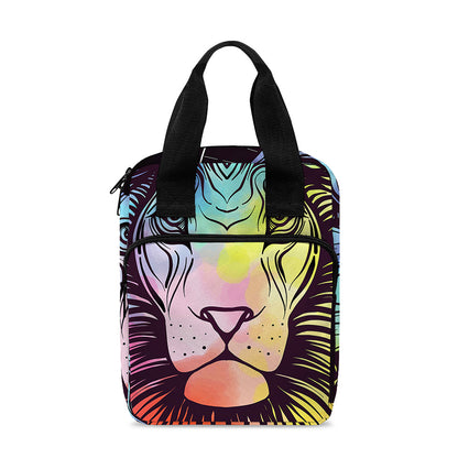 Colorful Leo Sign Print Bible Tote Bag
