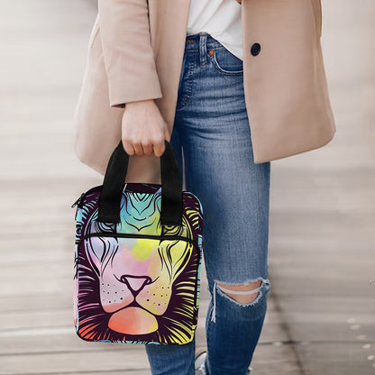 Colorful Leo Sign Print Bible Tote Bag