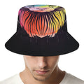 Colorful Leo Sign Print Bucket Hat