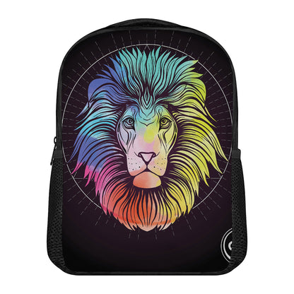 Colorful Leo Sign Print Casual Backpack