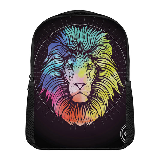 Colorful Leo Sign Print Casual Backpack