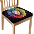 Colorful Leo Sign Print Chair Cushion Cover