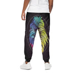 Colorful Leo Sign Print Cotton Pants