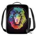 Colorful Leo Sign Print Crossbody Lunch Bag