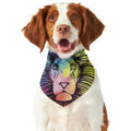 Colorful Leo Sign Print Dog Bandana