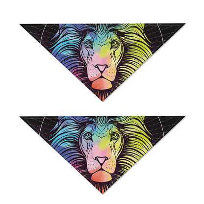 Colorful Leo Sign Print Dog Bandana