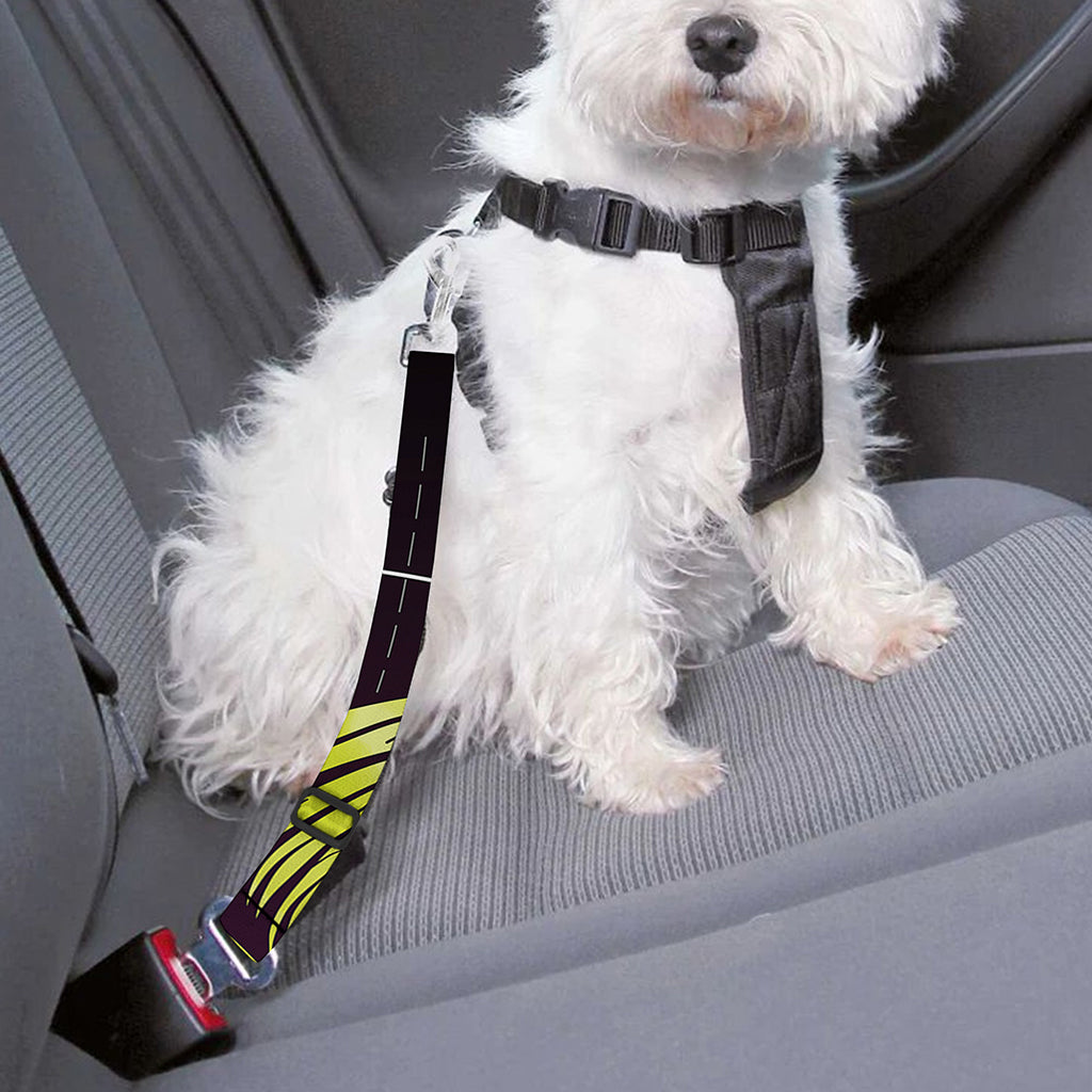 Colorful Leo Sign Print Dog Seat Belt