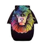 Colorful Leo Sign Print Dog Zip Up Hoodie