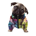 Colorful Leo Sign Print Dog Zip Up Jacket