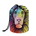 Colorful Leo Sign Print Drawstring Makeup Bag