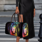 Colorful Leo Sign Print Duffle Bag
