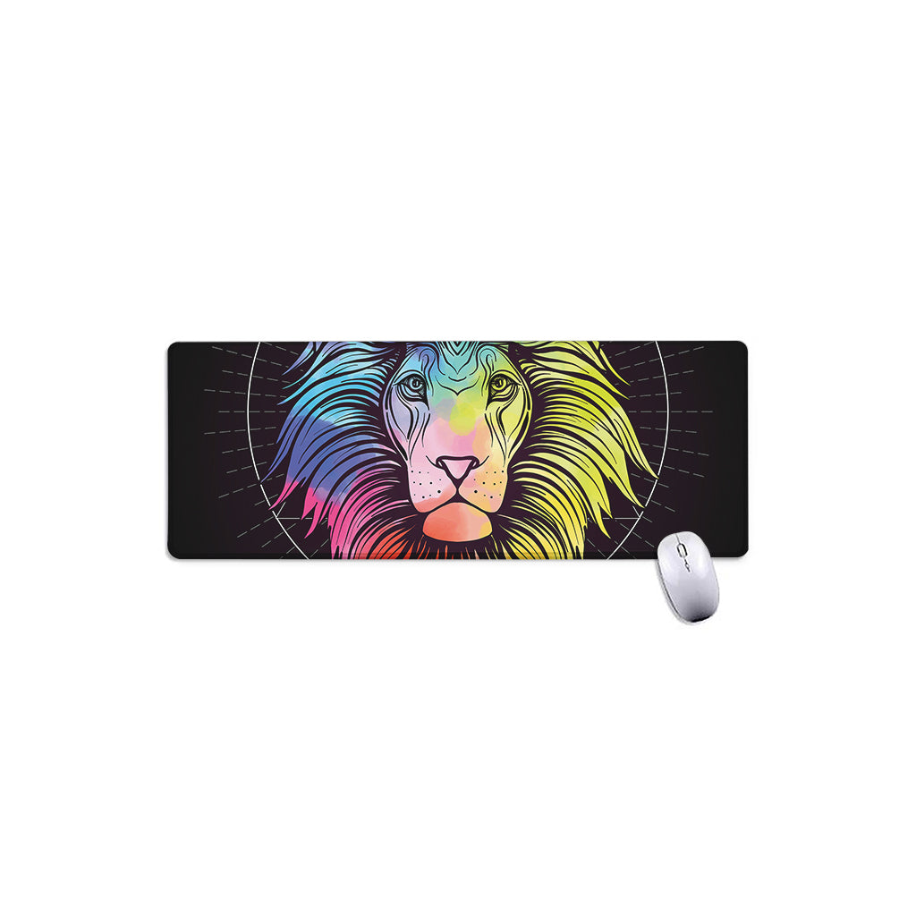 Colorful Leo Sign Print Extended Mouse Pad