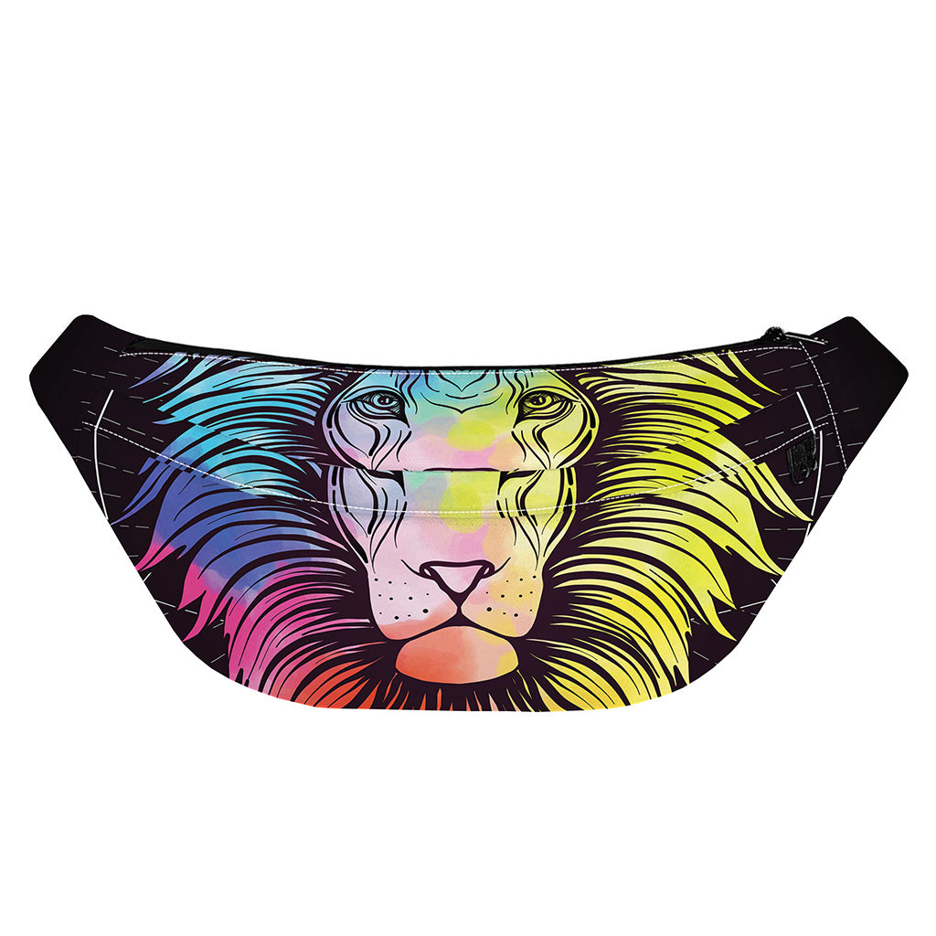 Colorful Leo Sign Print Fanny Pack