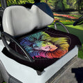Colorful Leo Sign Print Golf Cart Seat Cover