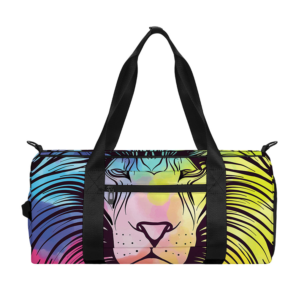 Colorful Leo Sign Print Gym Bag