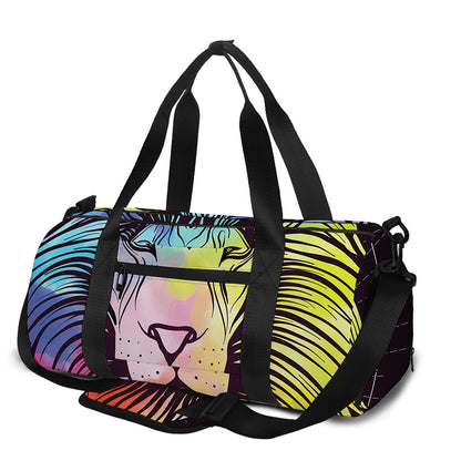 Colorful Leo Sign Print Gym Bag