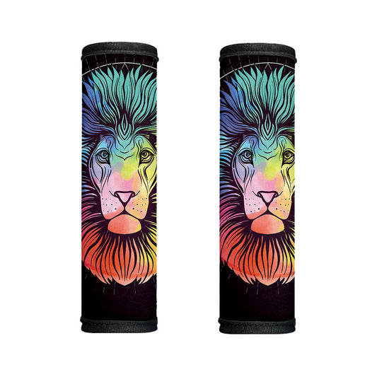 Colorful Leo Sign Print Handle Covers