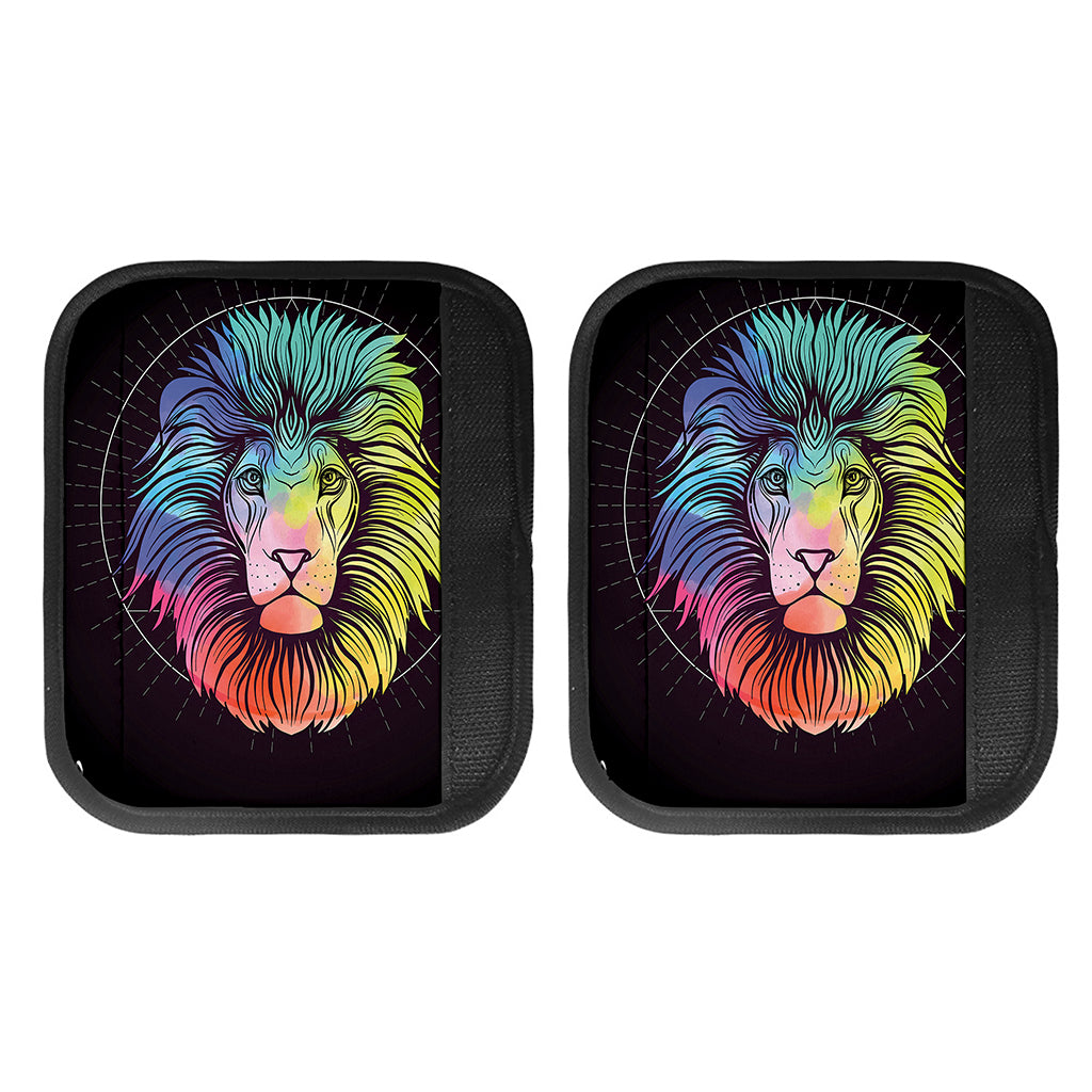 Colorful Leo Sign Print Handle Covers