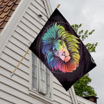 Colorful Leo Sign Print House Flag
