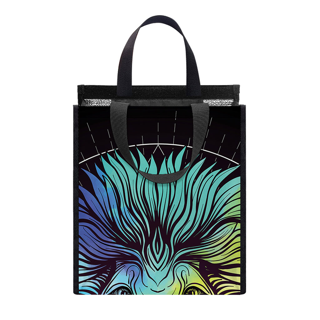 Colorful Leo Sign Print Insulated Lunch Tote