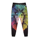 Colorful Leo Sign Print Jogger Pants