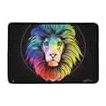 Colorful Leo Sign Print Kitchen Mat