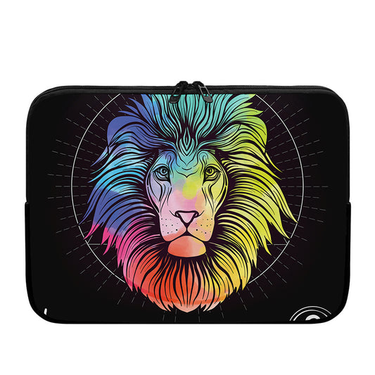 Colorful Leo Sign Print Laptop Sleeve